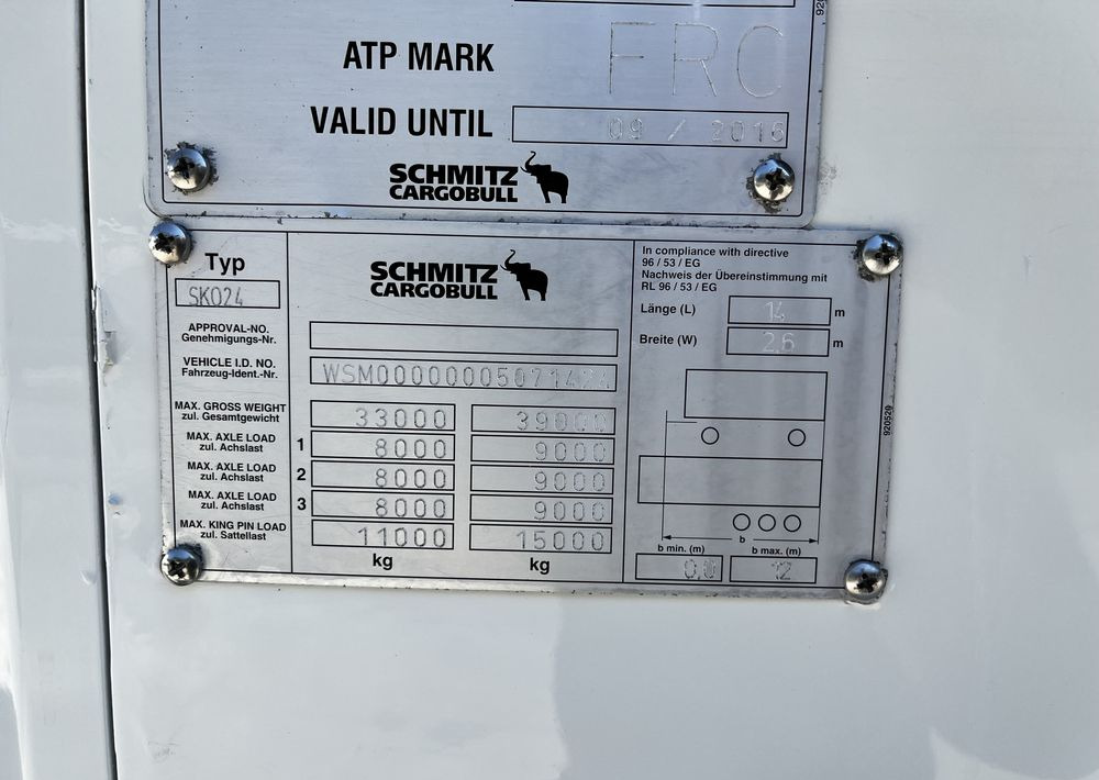Kühlkoffer Auflieger Schmitz Cargobull Chłodnia // 2010 Rok // 2 osie podnoszone // Doppelstock // Kosz paletowy //: das Bild 12 Kühlkoffer Auflieger Schmitz Cargobull Chłodnia // 2010 Rok // 2 osie podnoszone // Doppelstock // Kosz paletowy //: das Bild 12