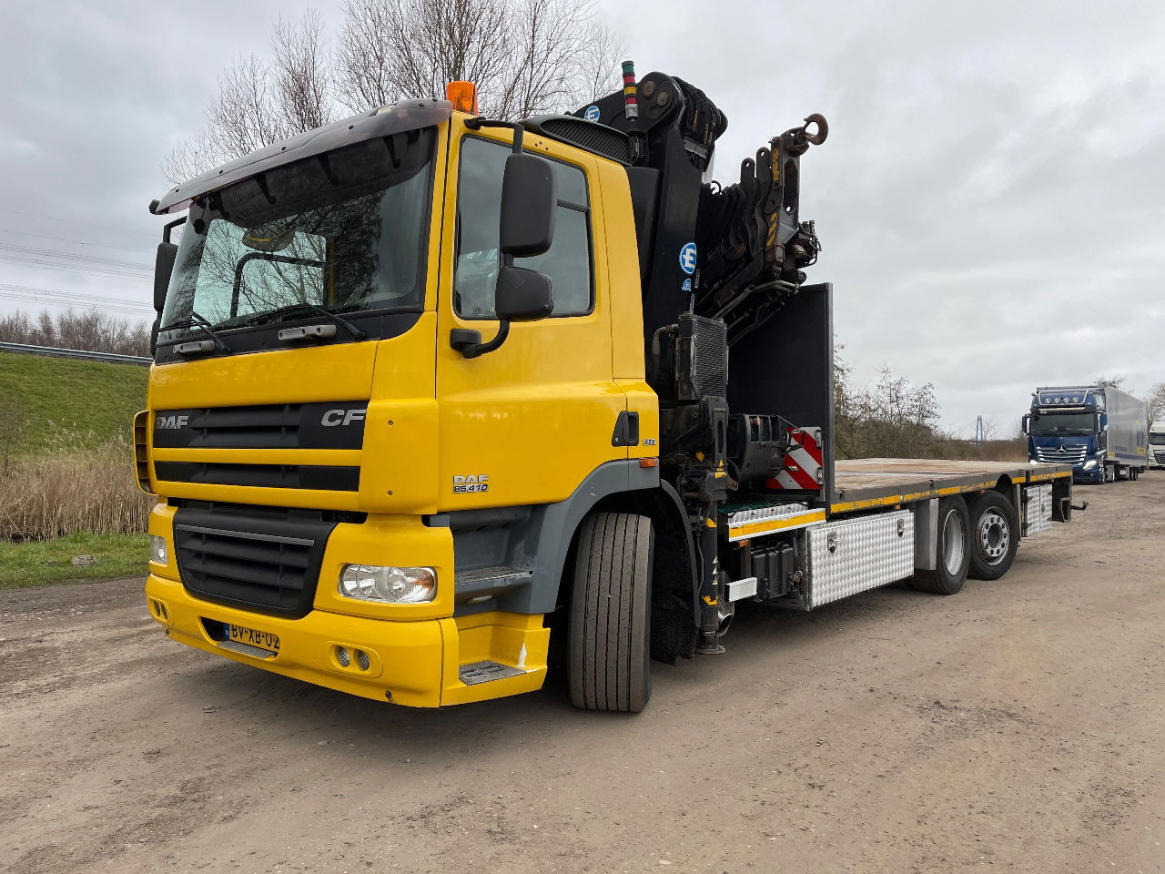 DAF 85.410 Met Effer 470 6s laadkraan ladekran loadercrane crane palfinger hiab - Autokran: das Bild 1 DAF 85.410 Met Effer 470 6s laadkraan ladekran loadercrane crane palfinger hiab - Autokran: das Bild 1