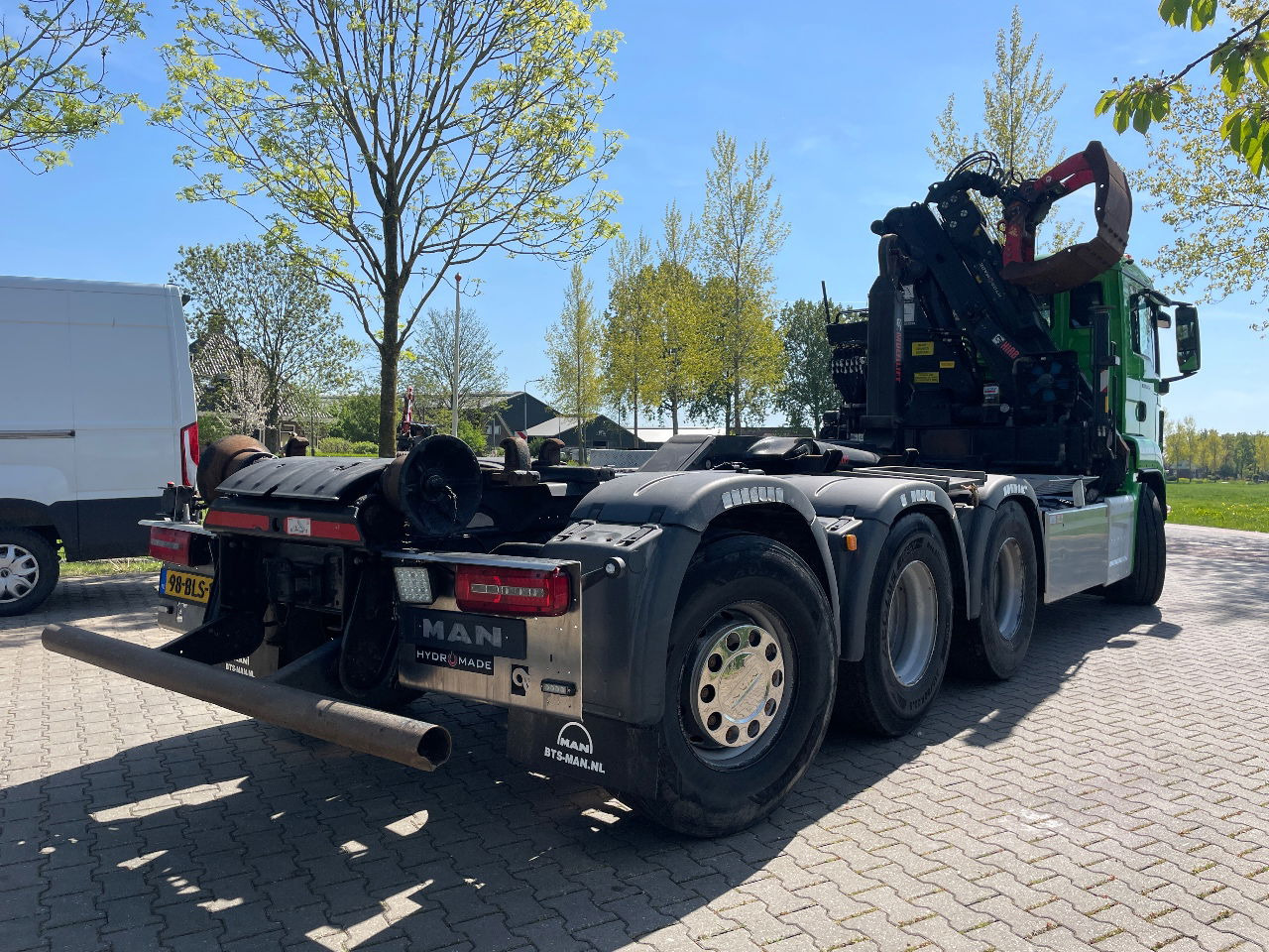 MAN TGS 35.420 met hiab 19tm Z kraan en 26t haakarm, bouwjaar 2018 - Containerwagen/ Wechselfahrgestell LKW, Autokran: das Bild 4 MAN TGS 35.420 met hiab 19tm Z kraan en 26t haakarm, bouwjaar 2018 - Containerwagen/ Wechselfahrgestell LKW, Autokran: das Bild 4