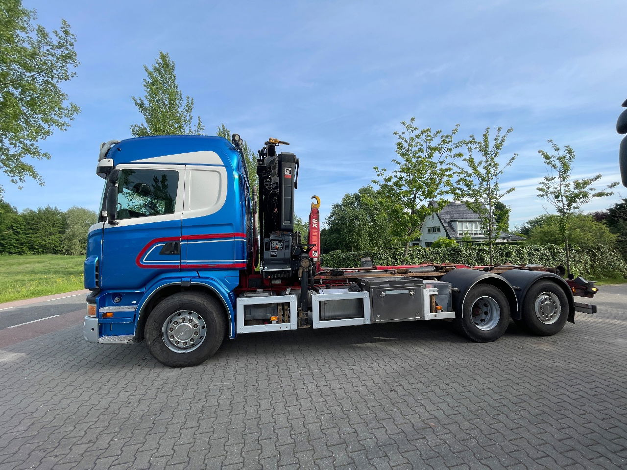 Scania R480 - Containerwagen/ Wechselfahrgestell LKW, Autokran: das Bild 2 Scania R480 - Containerwagen/ Wechselfahrgestell LKW, Autokran: das Bild 2