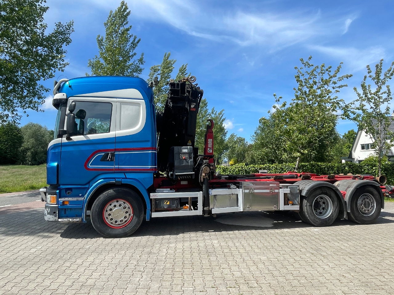 Scania R480 with hiab hookloader and hiab 262 EP5 with remote crane 2019 - Containerwagen/ Wechselfahrgestell LKW, Autokran: das Bild 2 Scania R480 with hiab hookloader and hiab 262 EP5 with remote crane 2019 - Containerwagen/ Wechselfahrgestell LKW, Autokran: das Bild 2