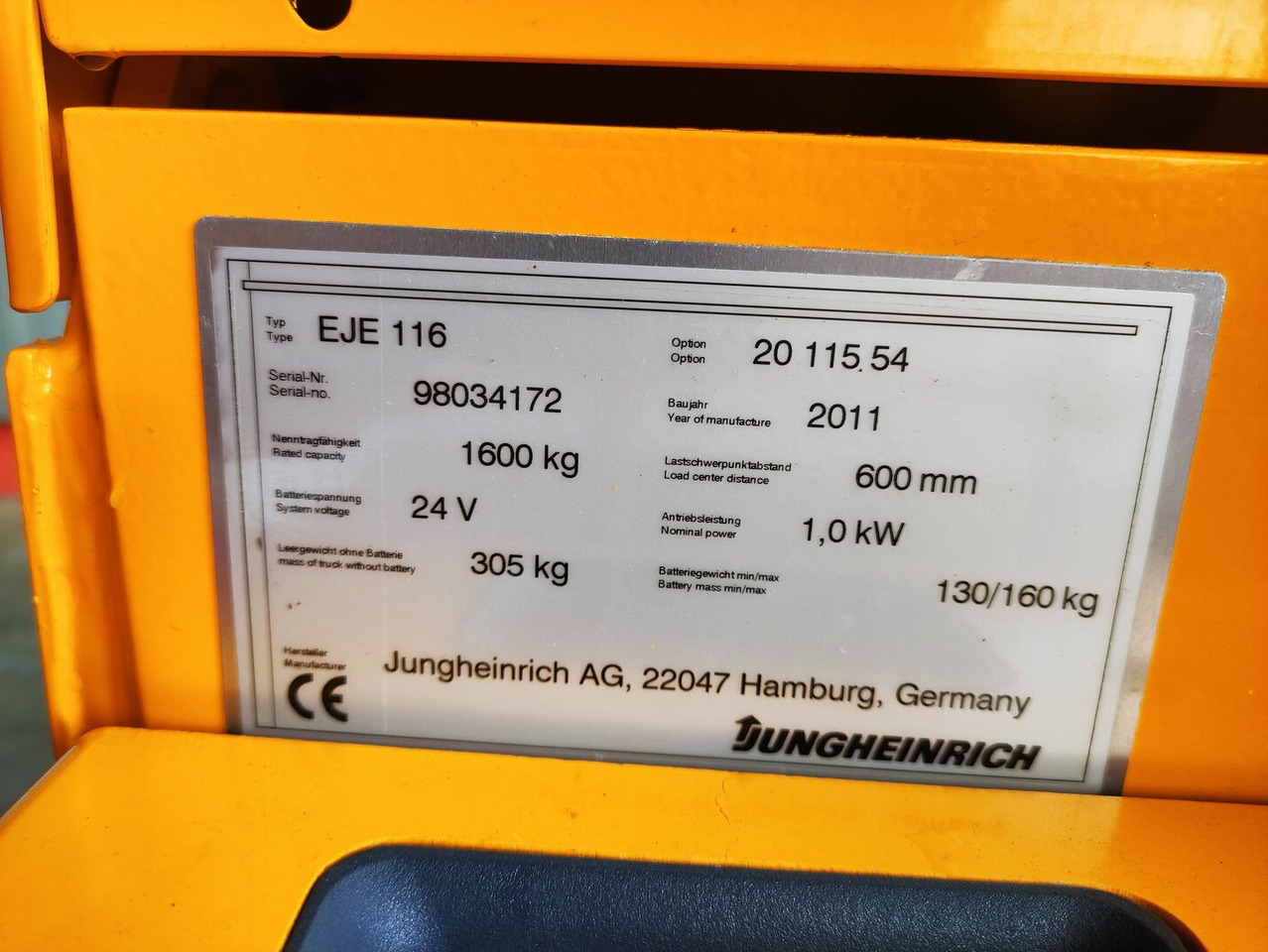 Jungheinrich EJE 116 - Niederhubwagen: das Bild 5 Jungheinrich EJE 116 - Niederhubwagen: das Bild 5