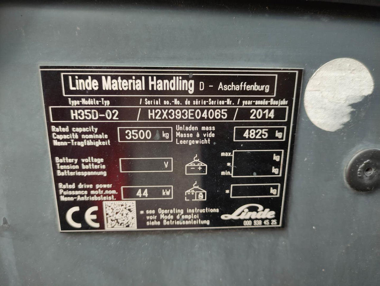 Dieselstapler Linde H35D-02-393-EVO: das Bild 7 Dieselstapler Linde H35D-02-393-EVO: das Bild 7