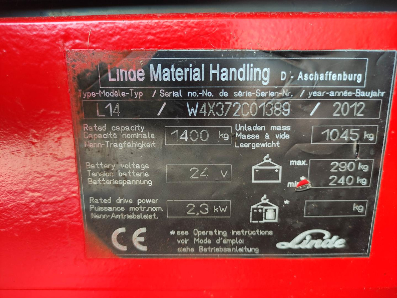 Linde L14-372 - Hochhubwagen: das Bild 5 Linde L14-372 - Hochhubwagen: das Bild 5