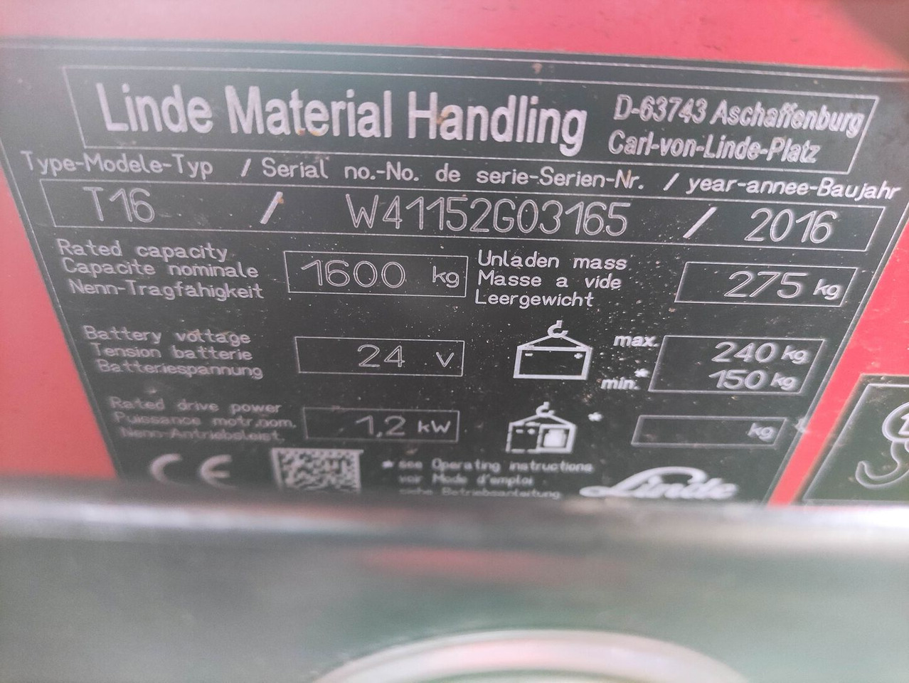 Linde T16-1152 - Niederhubwagen: das Bild 5 Linde T16-1152 - Niederhubwagen: das Bild 5