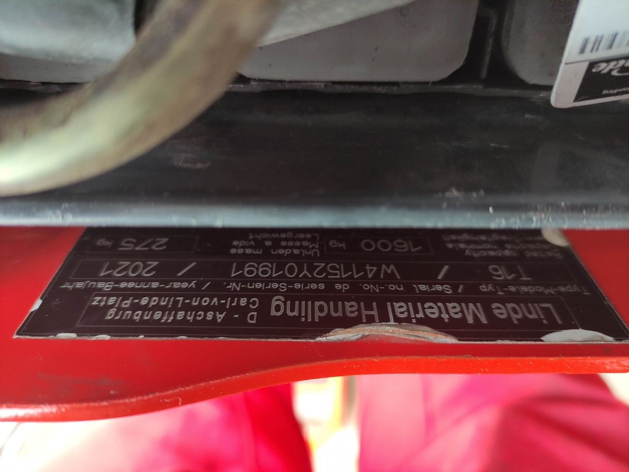 Linde T16-1152 (LACK NEU) - Niederhubwagen: das Bild 5 Linde T16-1152 (LACK NEU) - Niederhubwagen: das Bild 5