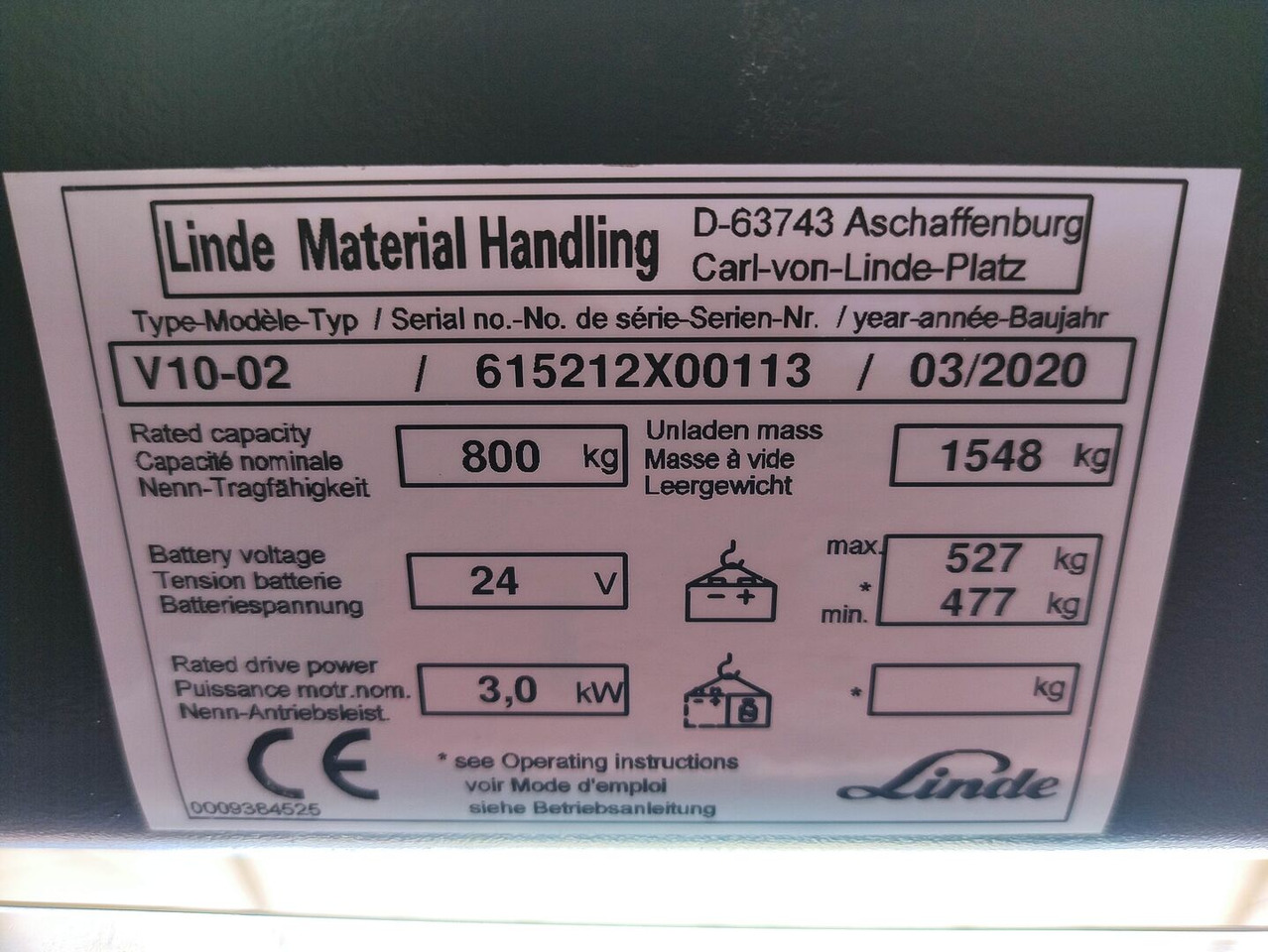Kommissionierer Linde V10-02: das Bild 6 Kommissionierer Linde V10-02: das Bild 6
