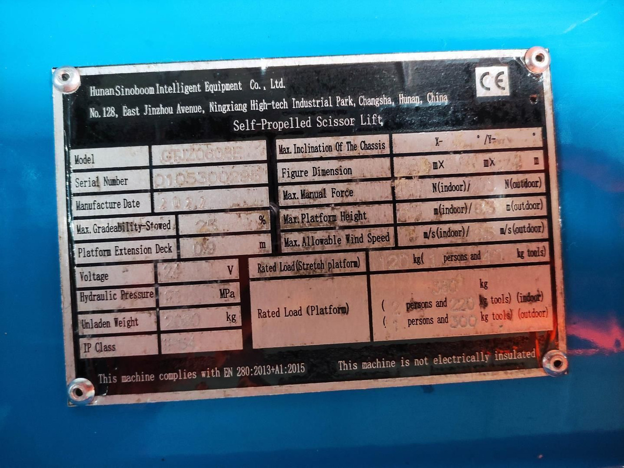 Scherenbühne Sinoboom 2132E/GTJZ0608E: das Bild 1