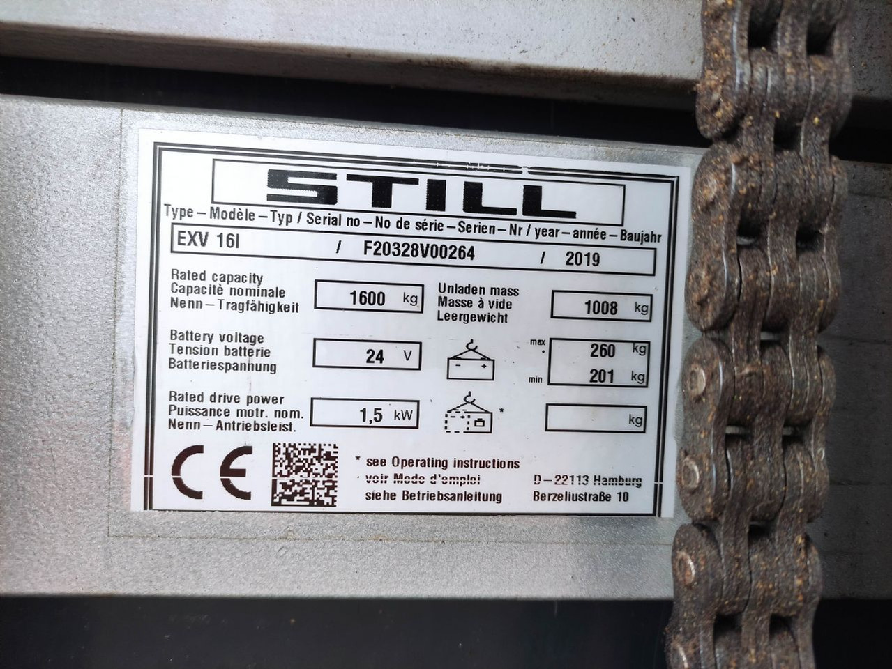 Still EXV 16 i - Hochhubwagen: das Bild 5 Still EXV 16 i - Hochhubwagen: das Bild 5