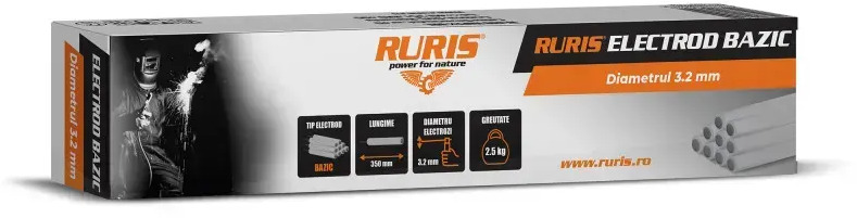 Elektrody podstawowe RURIS 3,2-350mm 2,5kg - Schweissgeräte: das Bild 1 Elektrody podstawowe RURIS 3,2-350mm 2,5kg - Schweissgeräte: das Bild 1