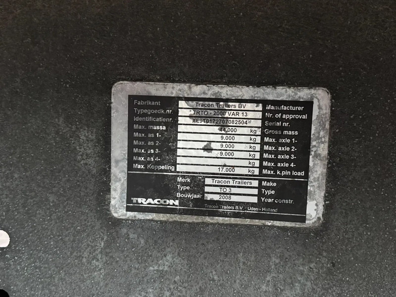 Planenauflieger Tracon Schuifzeil -Dak / BPW-Disc / HH-Vloer: das Bild 11