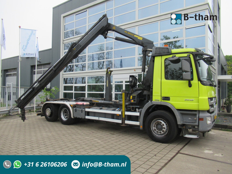 Mercedes-Benz Actros 2532 LTNLA 6X2 Hooklift + Crane, Haak - Kraan - Abrollkipper, Autokran: das Bild 1 Mercedes-Benz Actros 2532 LTNLA 6X2 Hooklift + Crane, Haak - Kraan - Abrollkipper, Autokran: das Bild 1