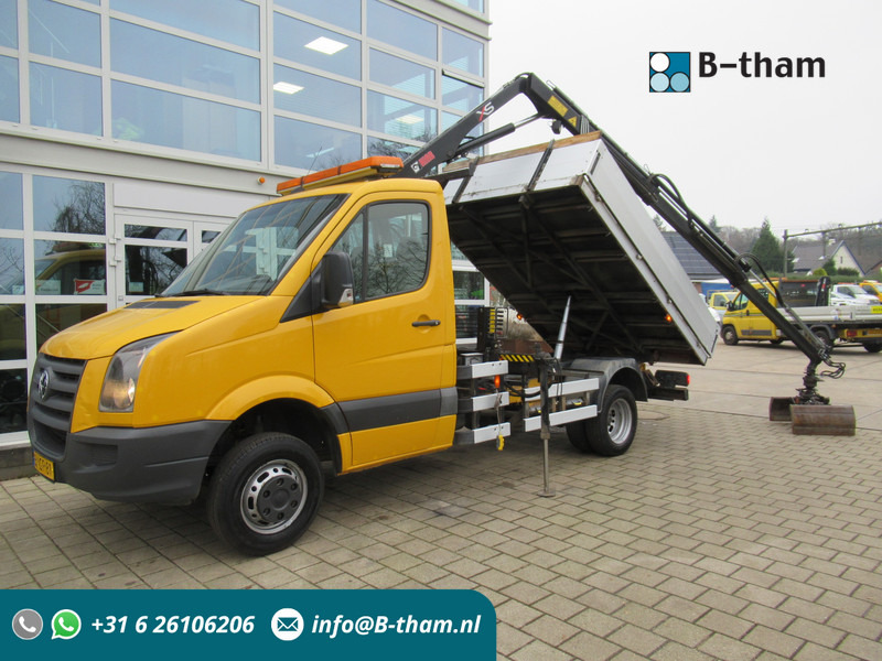 Volkswagen Crafter 50 2.5TDI 80KW HIAB 033 B-2 + Kipper Tipper - Kipper, Autokran: das Bild 1 Volkswagen Crafter 50 2.5TDI 80KW HIAB 033 B-2 + Kipper Tipper - Kipper, Autokran: das Bild 1