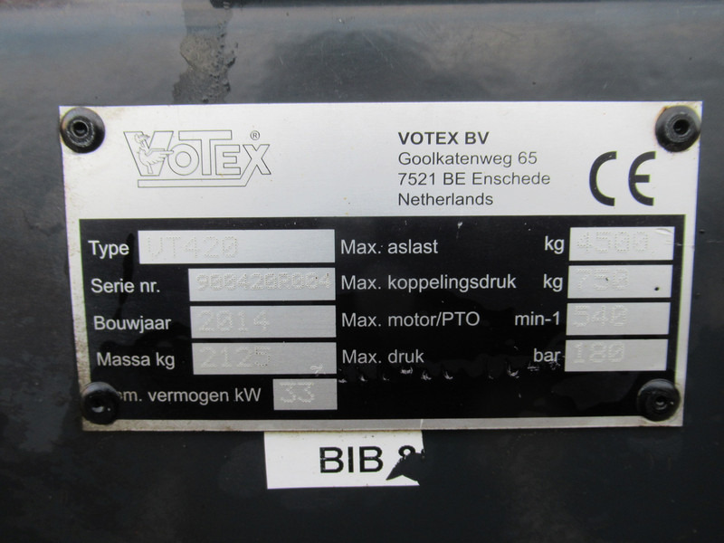 Motorhacke Votex VT420 Veeg-zuigmachine Zuigwagen Saugwagen: das Bild 9