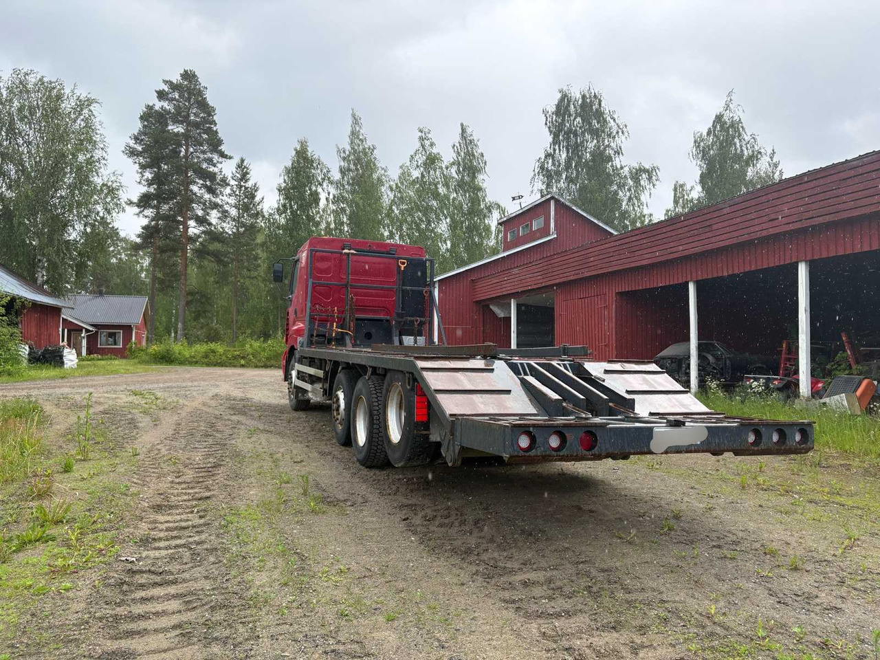 Autotransporter LKW Machine transporter Sisu E12M 11.9: das Bild 7