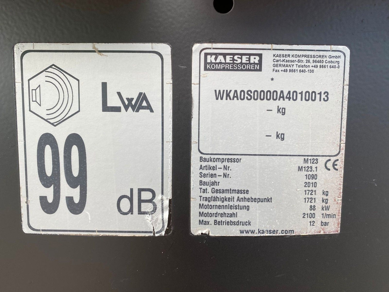 Kaeser M123 Kompressor Sigma Pilob 2,2 - Luftkompressor: das Bild 3 Kaeser M123 Kompressor Sigma Pilob 2,2 - Luftkompressor: das Bild 3