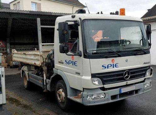 Mercedes-Benz Atego 2 4-Zyl. 4x2 918 4x2 MEILER HIAB066 FERNB - Kipper, Autokran: das Bild 2 Mercedes-Benz Atego 2 4-Zyl. 4x2 918 4x2 MEILER HIAB066 FERNB - Kipper, Autokran: das Bild 2