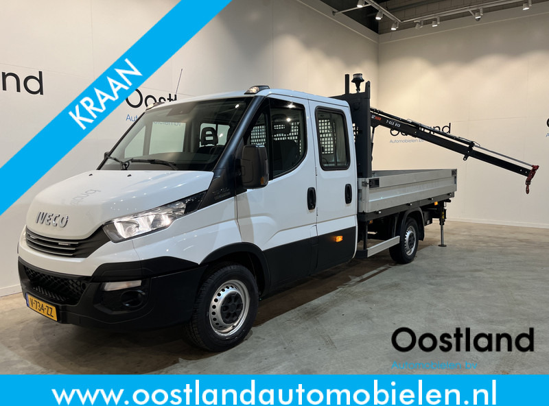 Iveco Daily 35S18D 3.0 375 Automaat Open Laadbak / Hiab Kraan / Euro 6 / Trekhaak 3500 KG / Airco / Camera / Navigatie / 3-Zits / 67.000 KM !! - Pritsche Transporter: das Bild 1 Iveco Daily 35S18D 3.0 375 Automaat Open Laadbak / Hiab Kraan / Euro 6 / Trekhaak 3500 KG / Airco / Camera / Navigatie / 3-Zits / 67.000 KM !! - Pritsche Transporter: das Bild 1