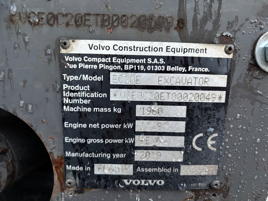 Volvo EC 20 E - Minibagger: das Bild 5 Volvo EC 20 E - Minibagger: das Bild 5