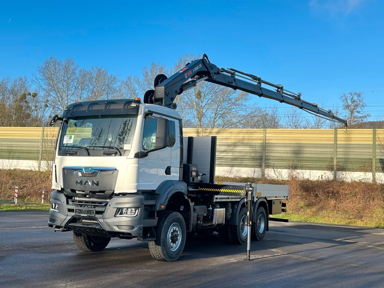 MAN TGS 33.440 6x6 Kran HIAB 228-6 - Pritsche LKW, Autokran: das Bild 2 MAN TGS 33.440 6x6 Kran HIAB 228-6 - Pritsche LKW, Autokran: das Bild 2