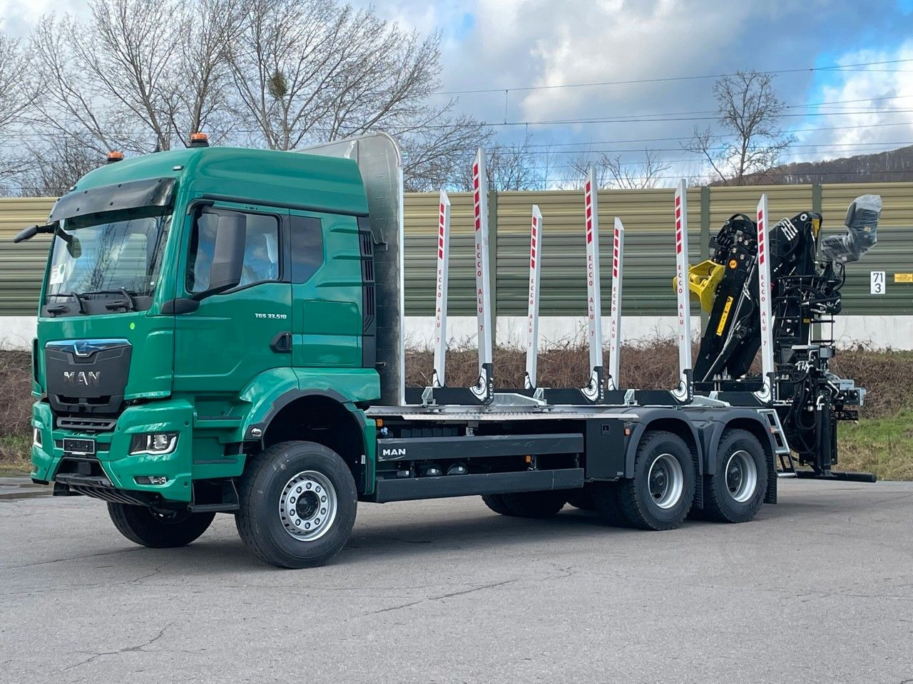 MAN TGS 33.510 6X4 BL Euro6e LogLift 165Z - Holztransporter, Autokran: das Bild 3 MAN TGS 33.510 6X4 BL Euro6e LogLift 165Z - Holztransporter, Autokran: das Bild 3