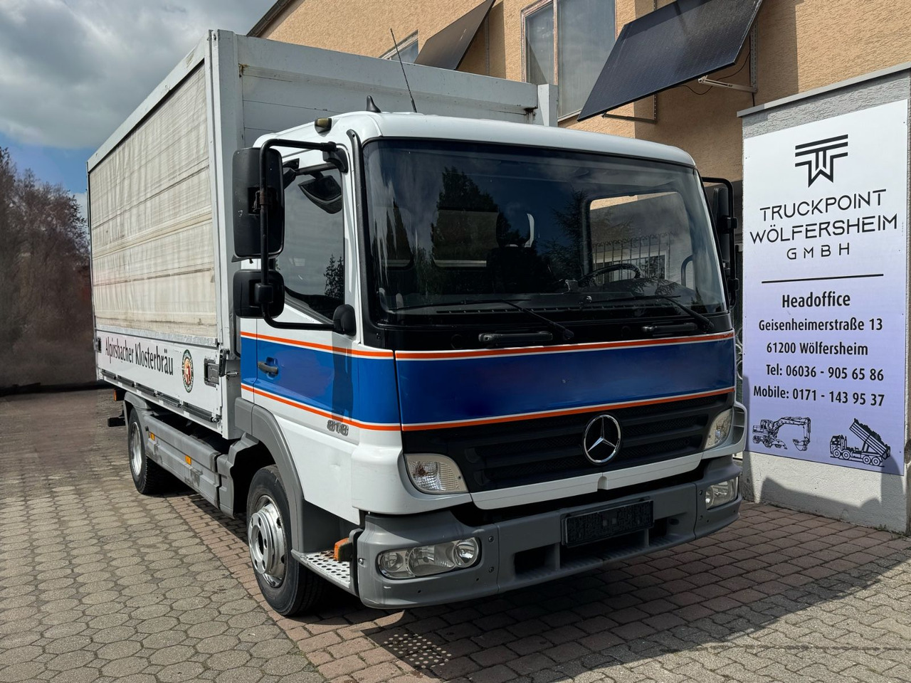 Mercedes-Benz Atego 818/Roll-Plane/Tüv-Neu/1xAHK-Maul/ - Getränkeaufbau LKW: das Bild 1 Mercedes-Benz Atego 818/Roll-Plane/Tüv-Neu/1xAHK-Maul/ - Getränkeaufbau LKW: das Bild 1