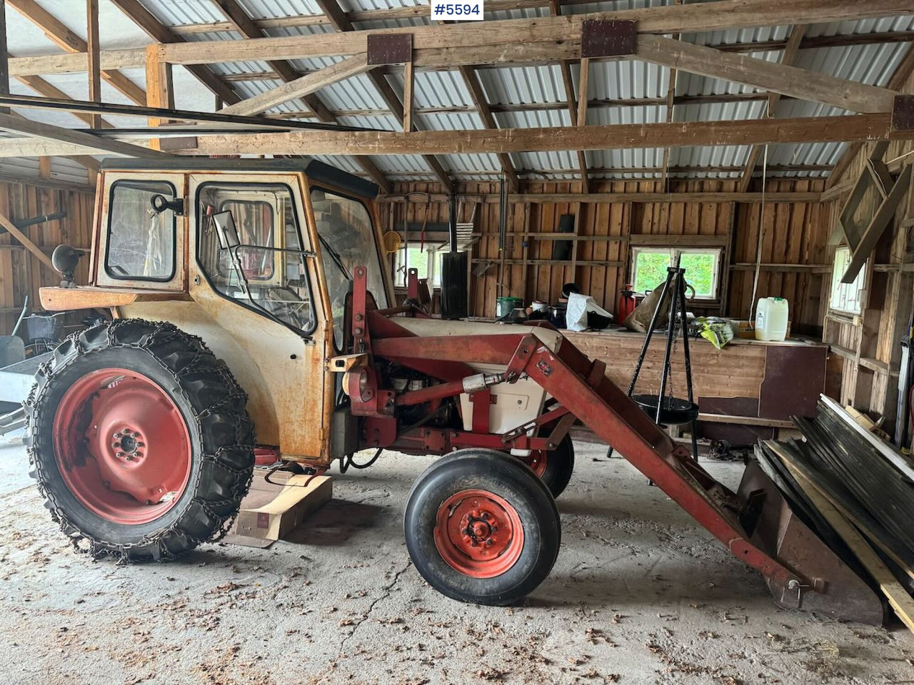 Traktor 1974 David Brown 885 w/ loaders and chain.: das Bild 9
