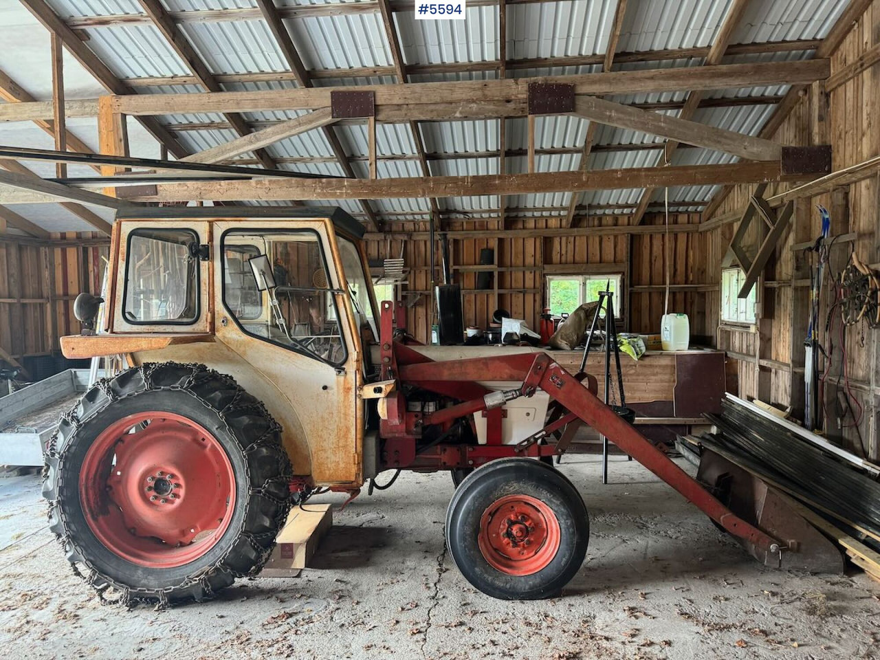 Traktor 1974 David Brown 885 w/ loaders and chain.: das Bild 8