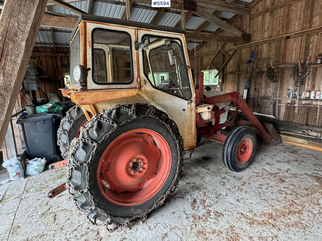 Traktor 1974 David Brown 885 w/ loaders and chain.: das Bild 7