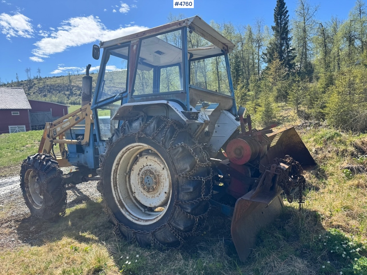 Traktor 1978 Ford 6600 4x4 w/ Front Loader, Bucket, Twin Wheels and Winch.: das Bild 6 Traktor 1978 Ford 6600 4x4 w/ Front Loader, Bucket, Twin Wheels and Winch.: das Bild 6