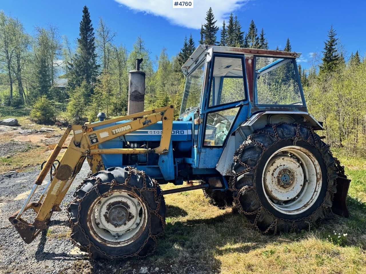 1978 Ford 6600 4x4 w/ Front Loader, Bucket, Twin Wheels and Winch. - Traktor: das Bild 2 1978 Ford 6600 4x4 w/ Front Loader, Bucket, Twin Wheels and Winch. - Traktor: das Bild 2