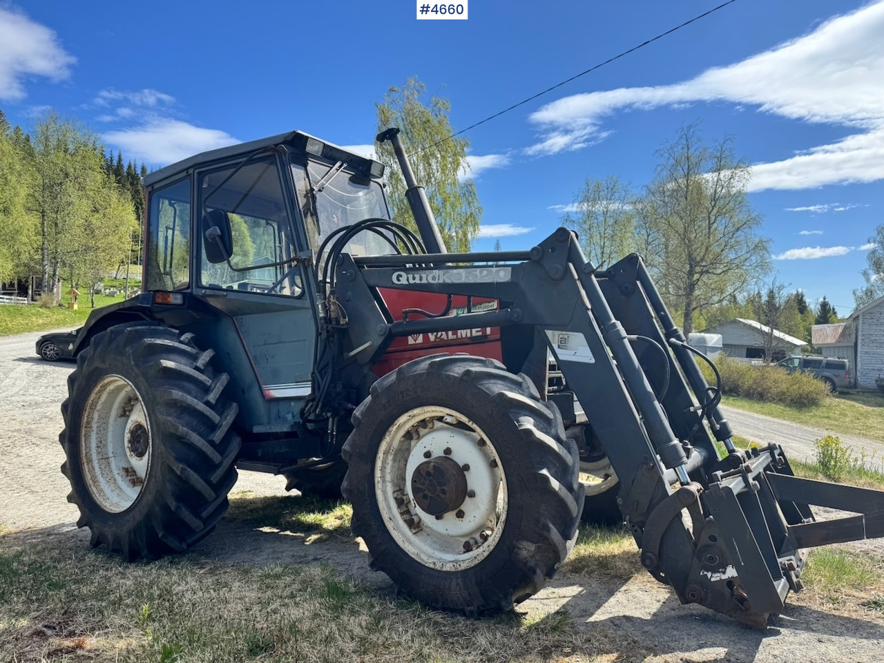 1989 Valmet 455 4x4 w/ Front loader - Traktor: das Bild 4 1989 Valmet 455 4x4 w/ Front loader - Traktor: das Bild 4