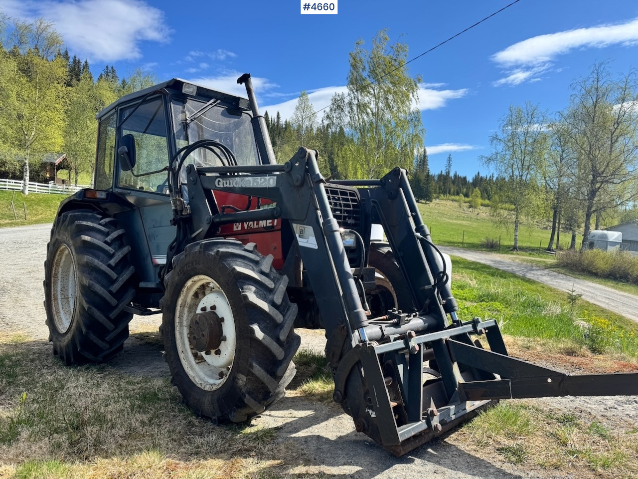 1989 Valmet 455 4x4 w/ Front loader - Traktor: das Bild 3 1989 Valmet 455 4x4 w/ Front loader - Traktor: das Bild 3