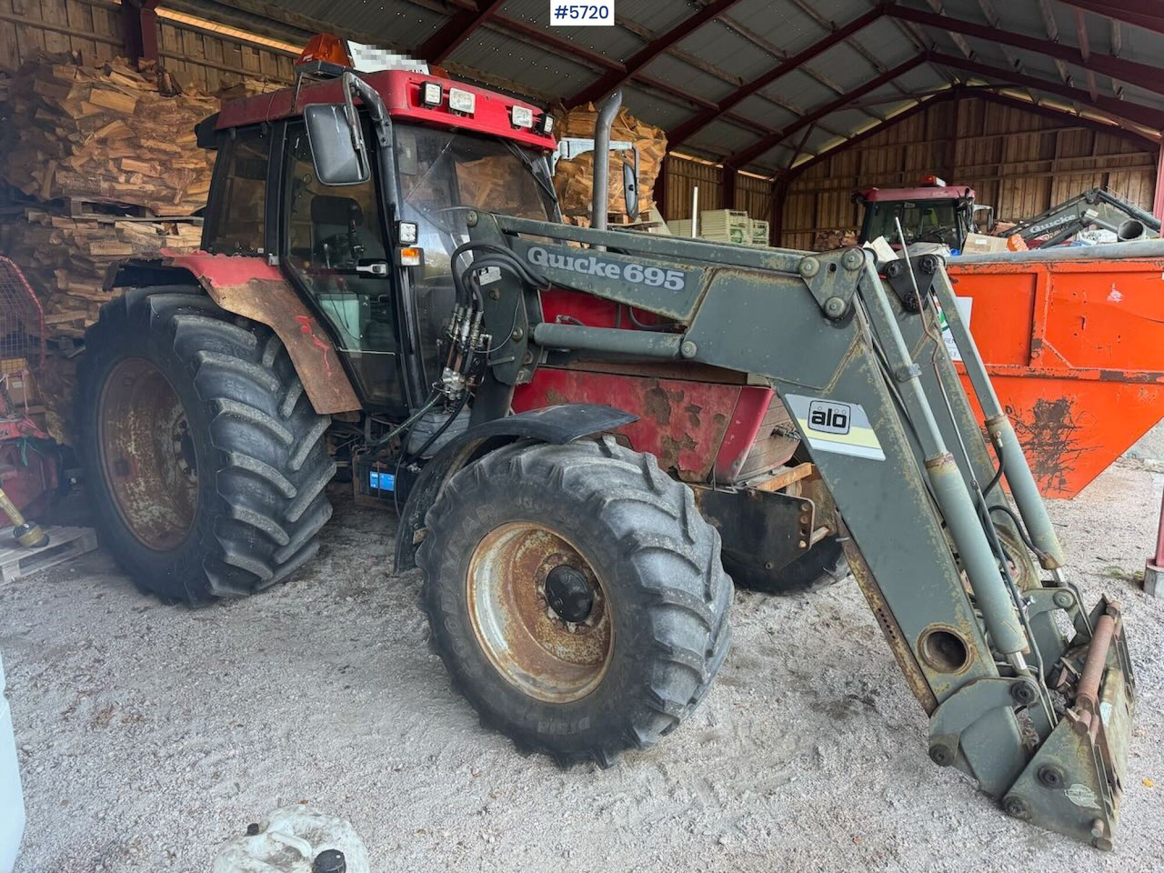Traktor 1996 Case 5140 4x4 w/ Quicke front loader: das Bild 15