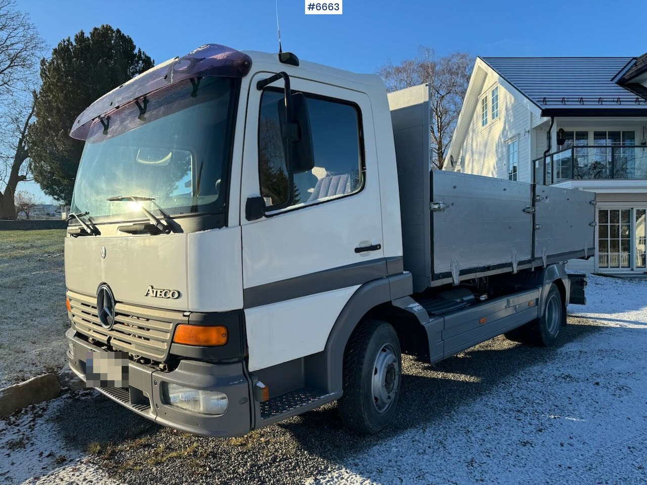 1999 Mercedes Atego 4x2 Tippbil. 173 000 km! - Pritschenanhänger/ Plattformanhänger: das Bild 1 1999 Mercedes Atego 4x2 Tippbil. 173 000 km! - Pritschenanhänger/ Plattformanhänger: das Bild 1