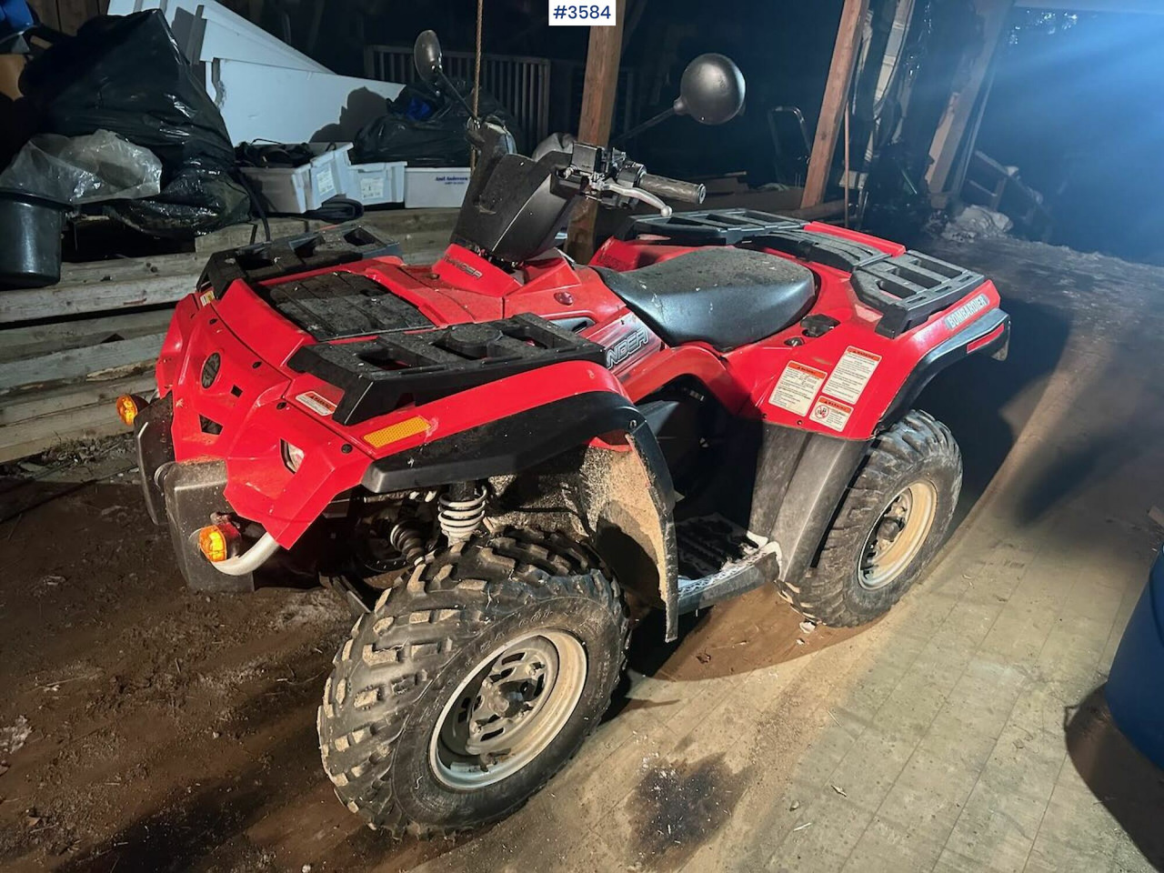 2004 Bombardier Outlander 400 firhjuling w/ Pasture mower and trailer. - Quad: das Bild 1 2004 Bombardier Outlander 400 firhjuling w/ Pasture mower and trailer. - Quad: das Bild 1
