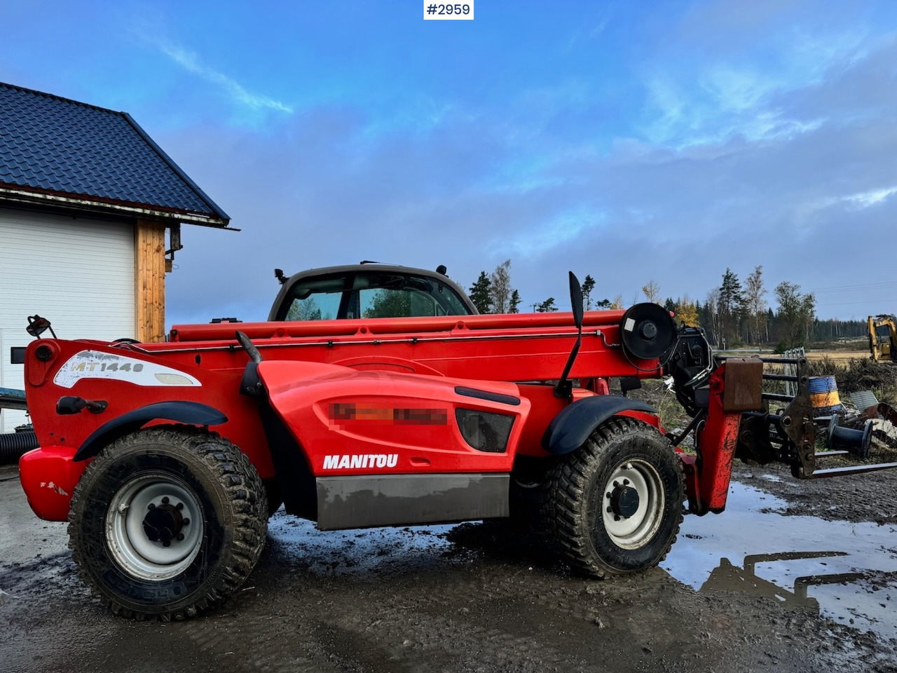 Teleskoplader 2009 Manitou MT 1440 Telescopic truck w/ Bucket, Pallet forks and Lifting jib: das Bild 11 Teleskoplader 2009 Manitou MT 1440 Telescopic truck w/ Bucket, Pallet forks and Lifting jib: das Bild 11