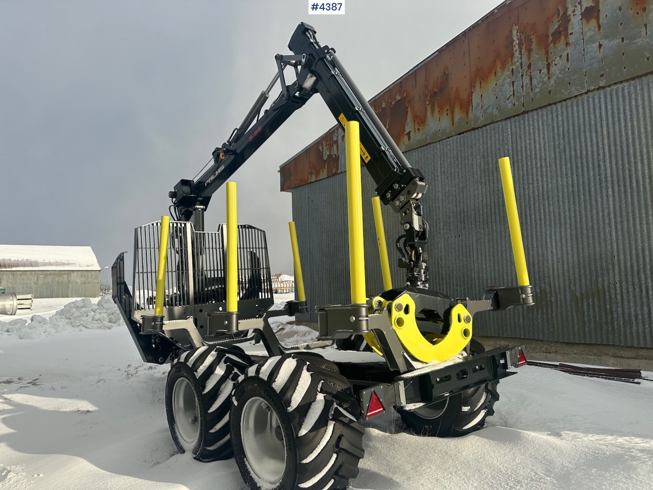 2023 Palms u12 timber trailer w/ Palms 5,85 krane. Never used. - Holzanhänger: das Bild 1 2023 Palms u12 timber trailer w/ Palms 5,85 krane. Never used. - Holzanhänger: das Bild 1