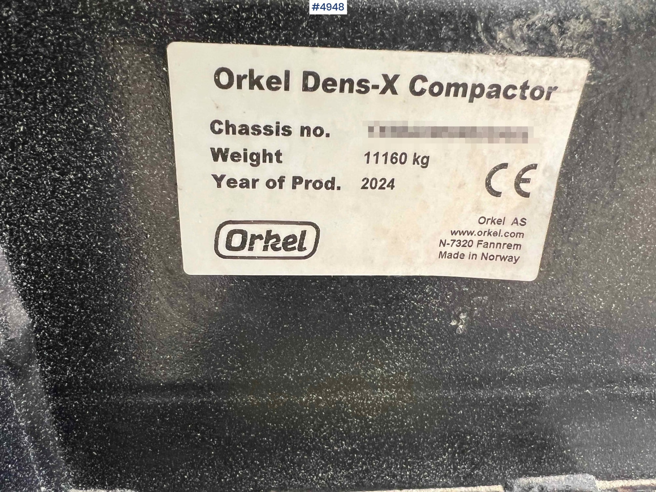 Grünlandtechnik 2024 Orkel Dens-x round baler for corn, chips and cut grass: das Bild 50
