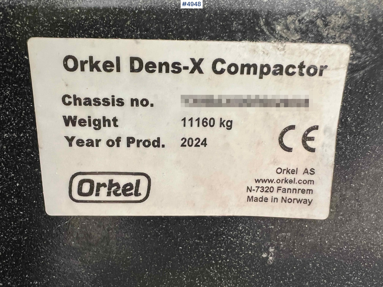 Grünlandtechnik 2024 Orkel Dens-x round baler for corn, chips and cut grass: das Bild 22