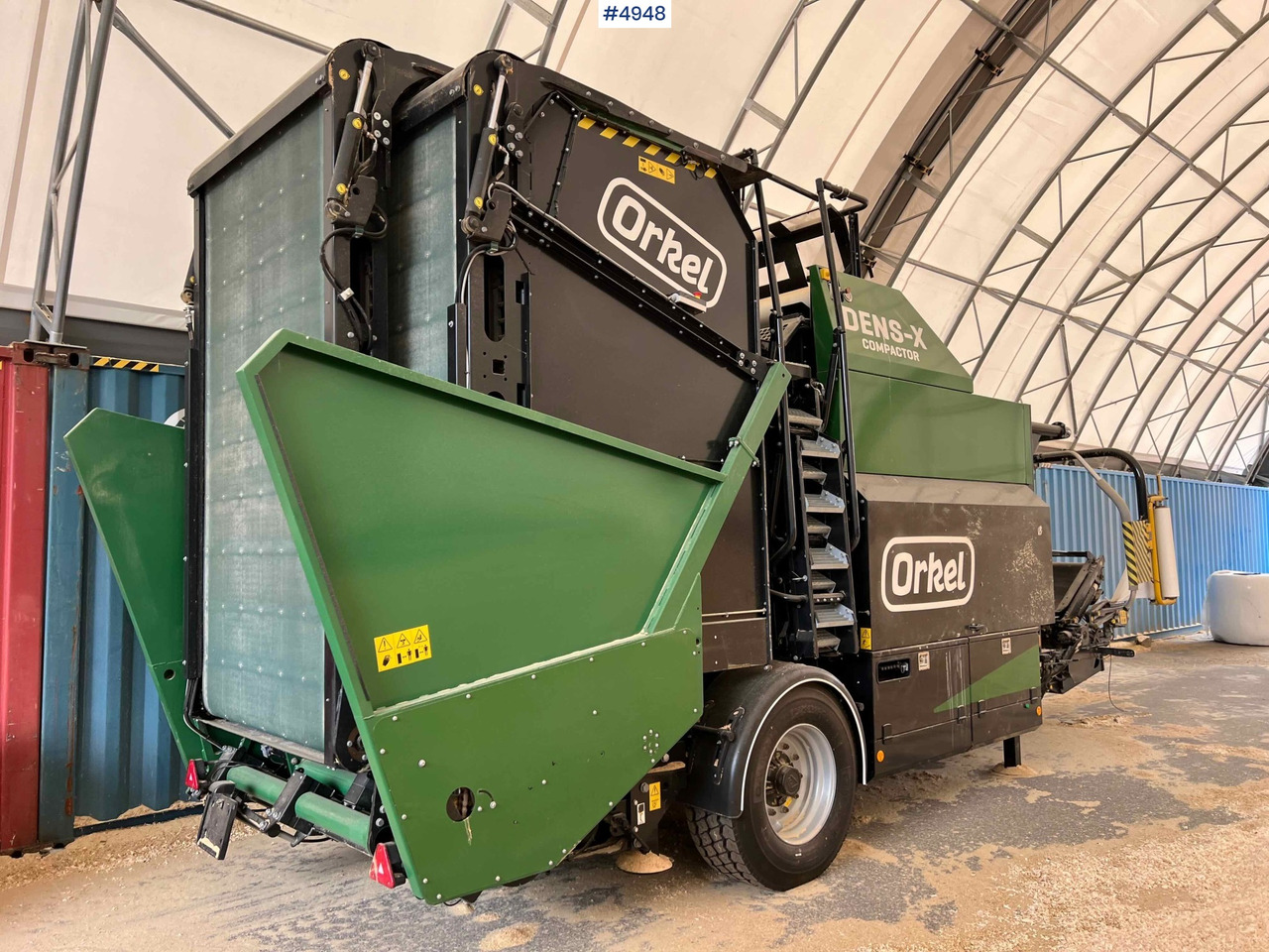 Grünlandtechnik 2024 Orkel Dens-x round baler for corn, chips and cut grass: das Bild 8