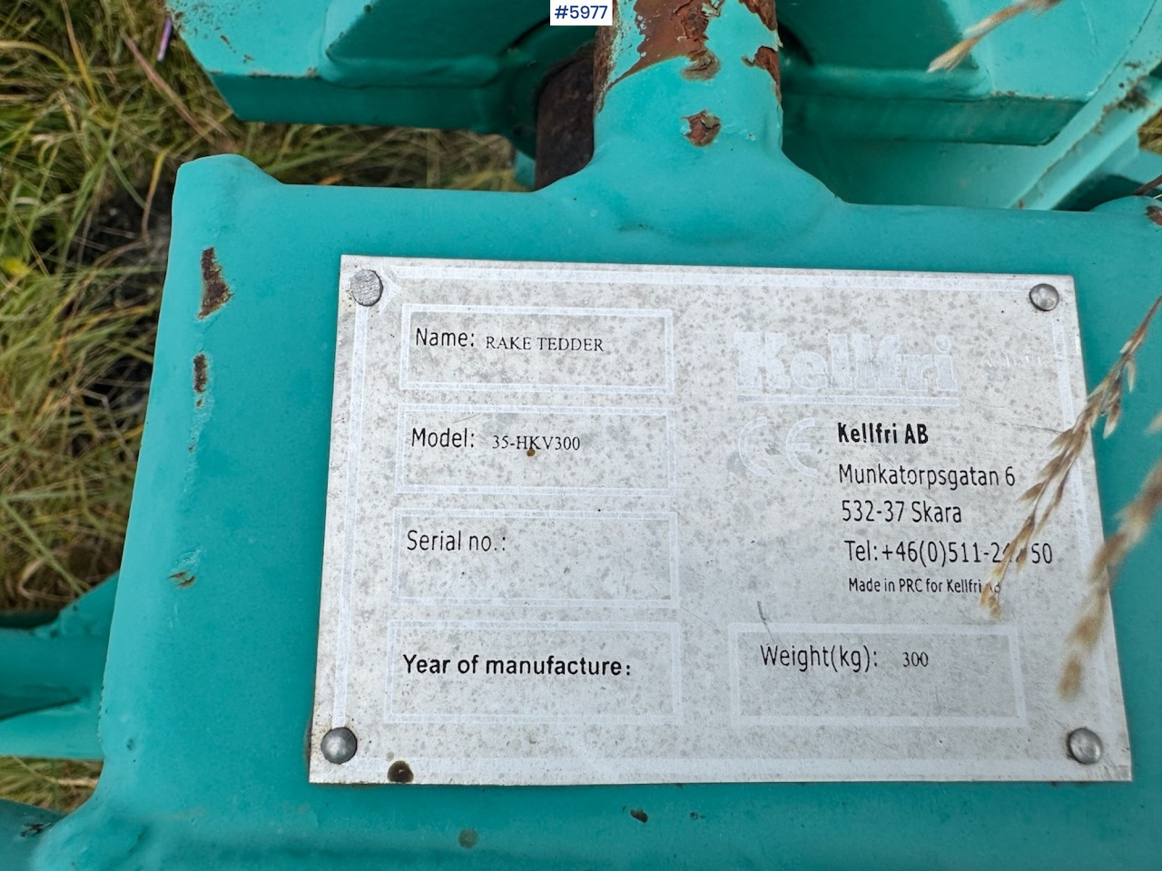 Grünlandtechnik Kellfri 35-HKV300 Hay Rake: das Bild 11
