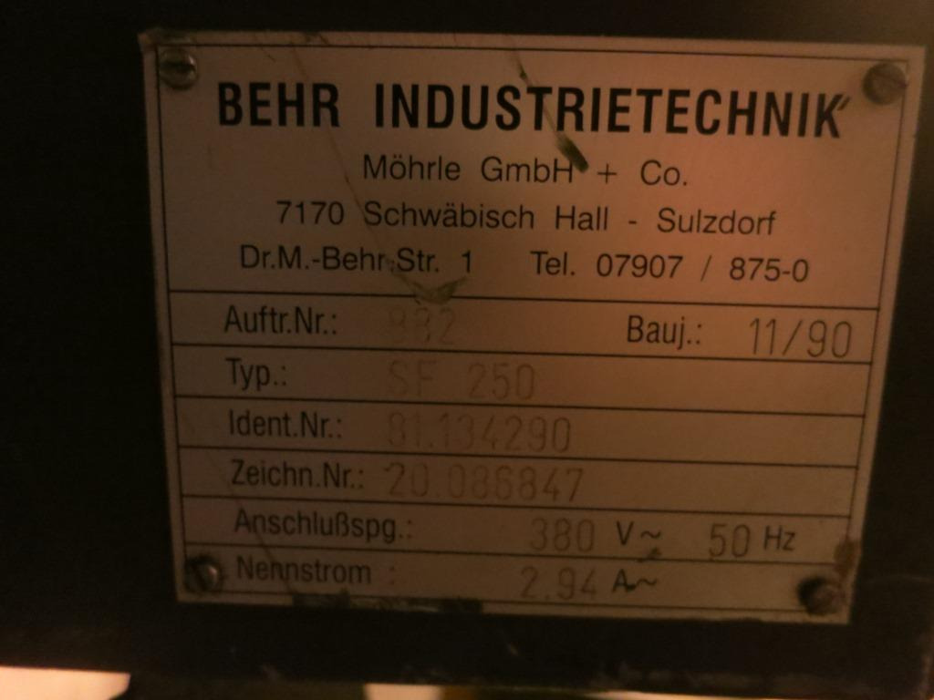 Behr SF 250 - Werkzeugmaschine: das Bild 5 Behr SF 250 - Werkzeugmaschine: das Bild 5