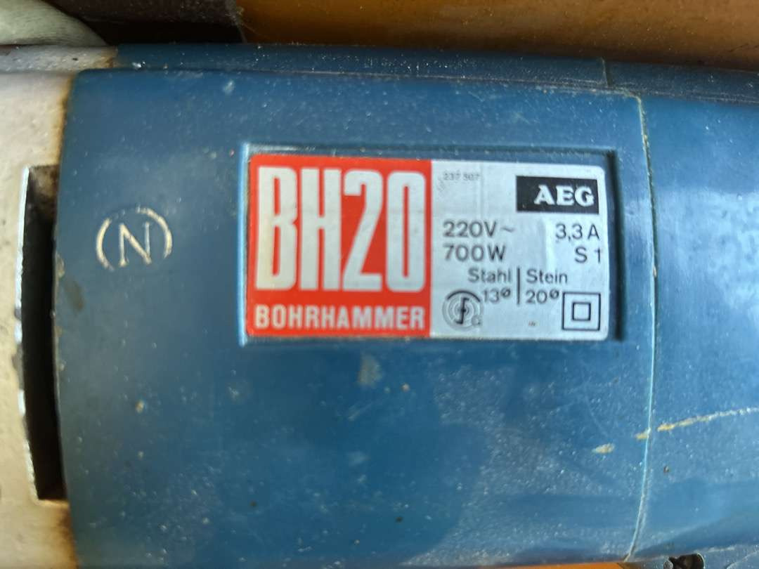 Borhammer fra AEG BH 20 - Werkstattgerät: das Bild 2 Borhammer fra AEG BH 20 - Werkstattgerät: das Bild 2