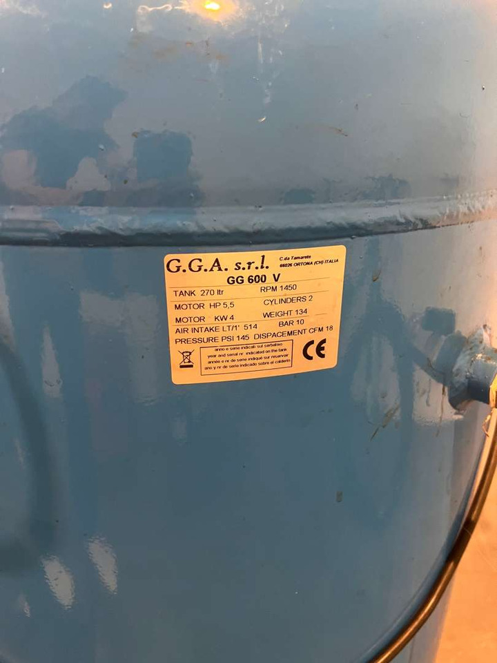 G.G.A 270l kompressor Gg 600 V - Luftkompressor: das Bild 5 G.G.A 270l kompressor Gg 600 V - Luftkompressor: das Bild 5