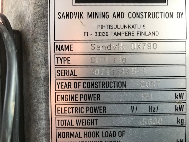 Bohrgerät SANDVIK Ranger DX780: das Bild 18