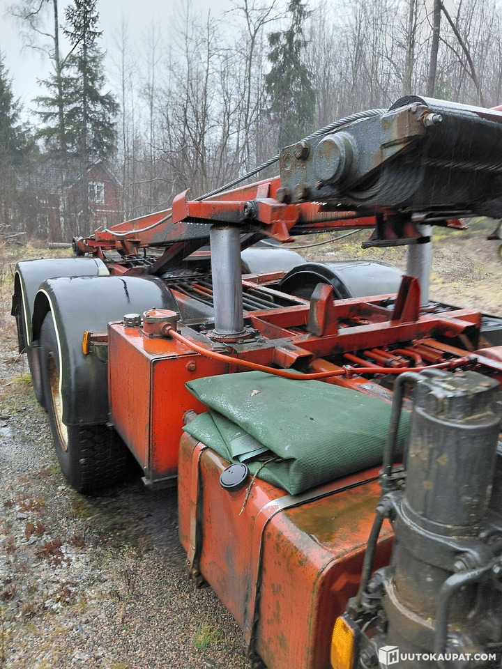 Scania P112M, 1987, Siuntio - Seil Abrollkipper, Autokran: das Bild 5 Scania P112M, 1987, Siuntio - Seil Abrollkipper, Autokran: das Bild 5