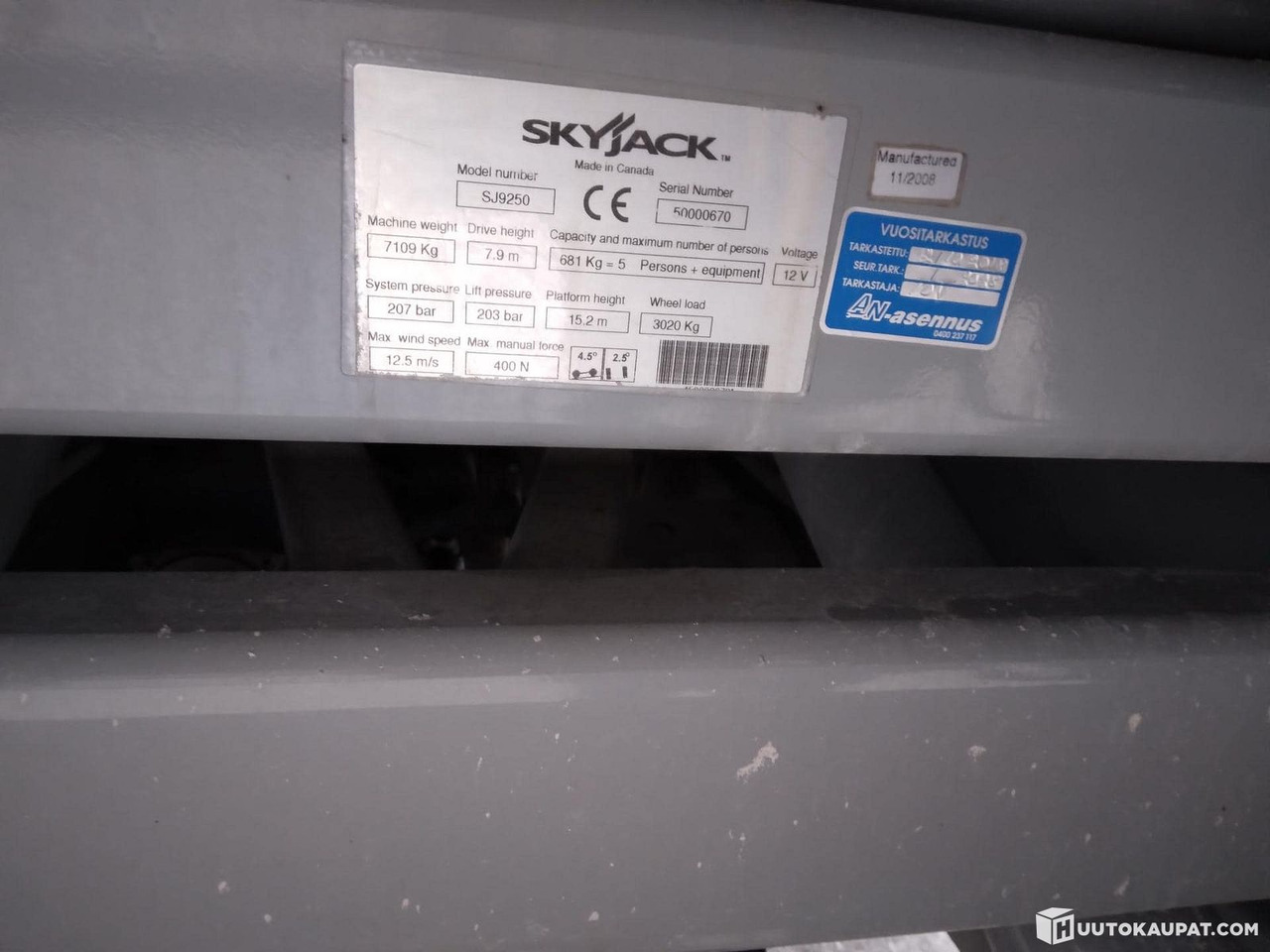 Scherenbühne Skyjack SJ 9250 4x4 scissor lift, Inspected!, 2008, Hollola: das Bild 8