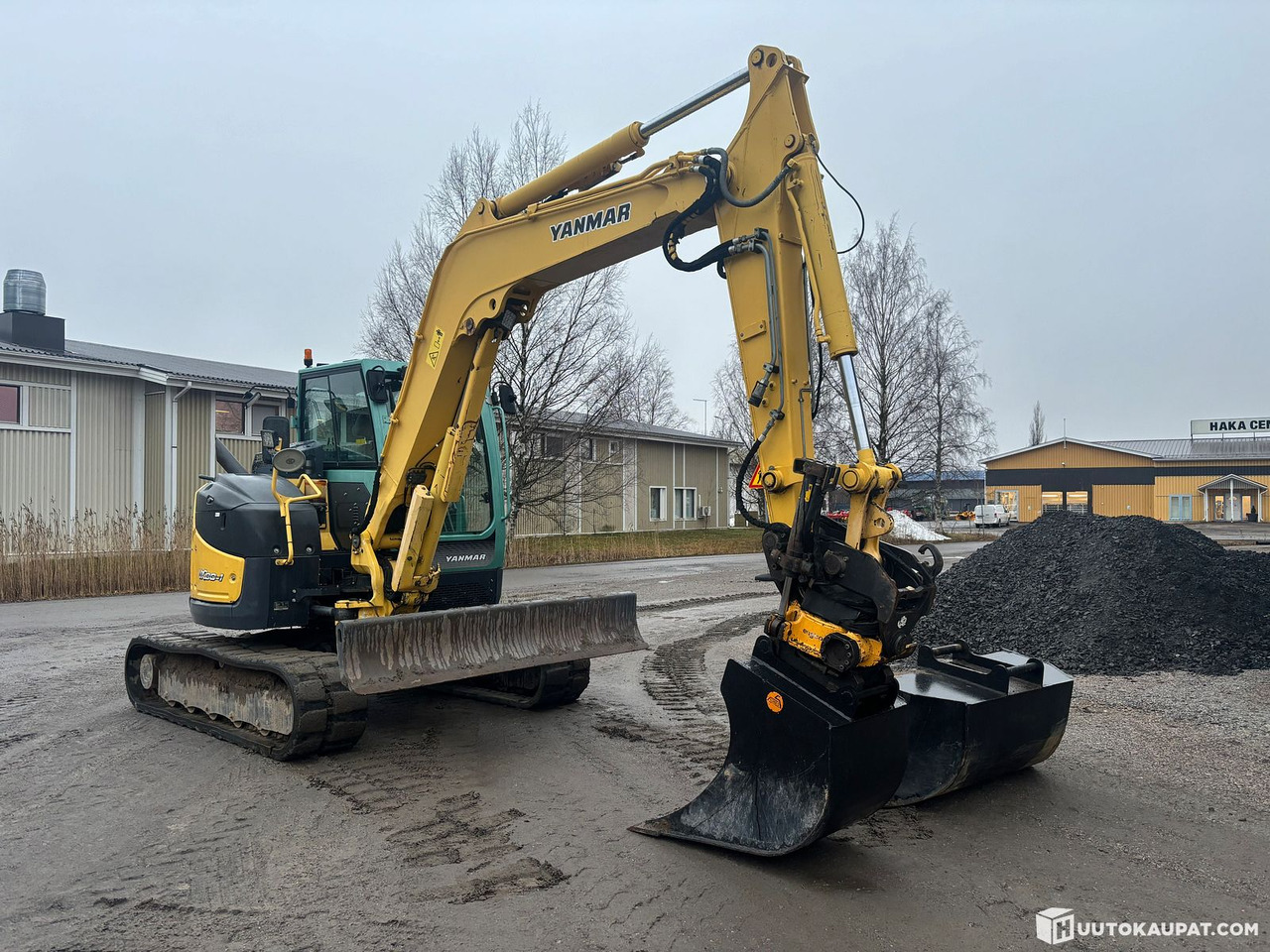 Yanmar VIO80-1 excavator + Engcon with two buckets., Ylivieska - Minibagger: das Bild 2 Yanmar VIO80-1 excavator + Engcon with two buckets., Ylivieska - Minibagger: das Bild 2