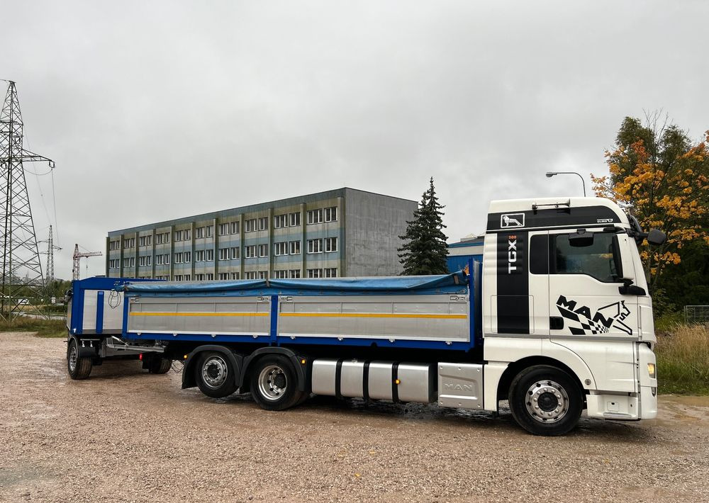 MAN TGX Tandem 1m burty TOP KOMPLET / ALUFELGI / zarejestrowany gotowy do pracy / przyczepa 18t / FULL OPCJA / 26.420 26.460 26.500 26.400 26.440 26.480 26.510 460 500 - Pritsche LKW: das Bild 2 MAN TGX Tandem 1m burty TOP KOMPLET / ALUFELGI / zarejestrowany gotowy do pracy / przyczepa 18t / FULL OPCJA / 26.420 26.460 26.500 26.400 26.440 26.480 26.510 460 500 - Pritsche LKW: das Bild 2